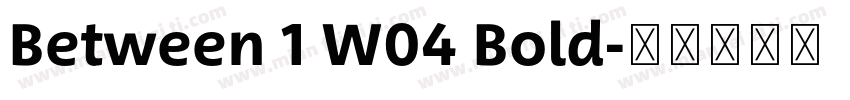 Between 1 W04 Bold字体转换
